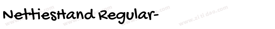 NettiesHand Regular字体转换